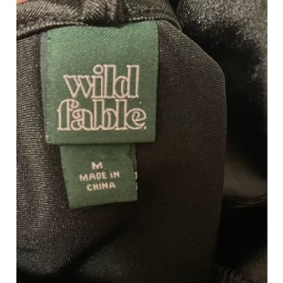 Wild Fable - Black Silk Top - Picture 3 of 3